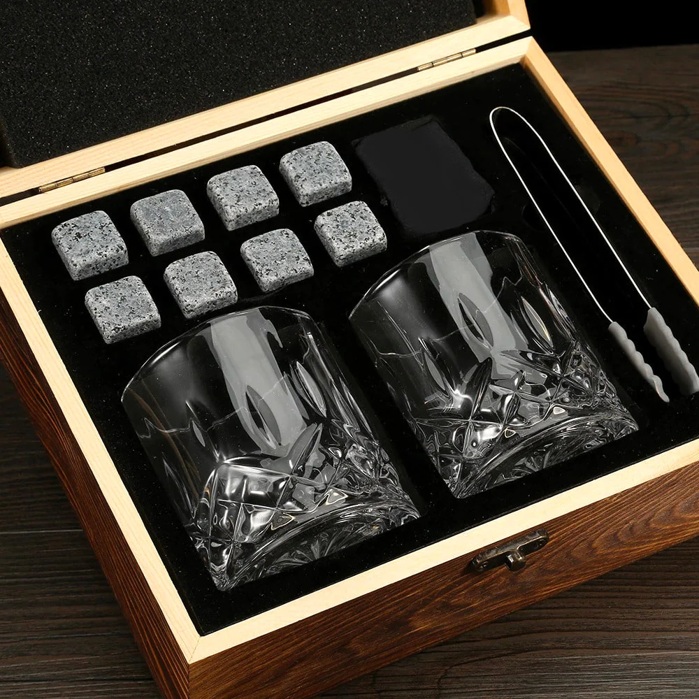 Coffret cadeau whisky verres et pierres à whisky acheter Suisse