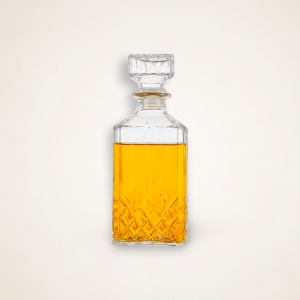 carafe à whisky vintage en verre
