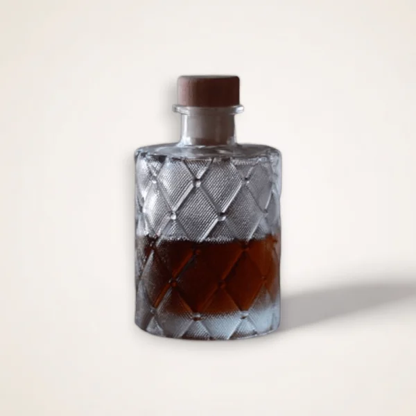 mini carafe à whisky en verre taillé