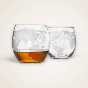 Set de 2 verres à whisky Monde