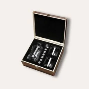 Carafe à Whisky Personnalisée Avec Verres Bullet - Coffret Cadeau Homme 230ml