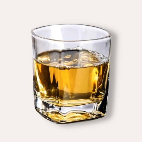 verre à whisky carré de haute qualité