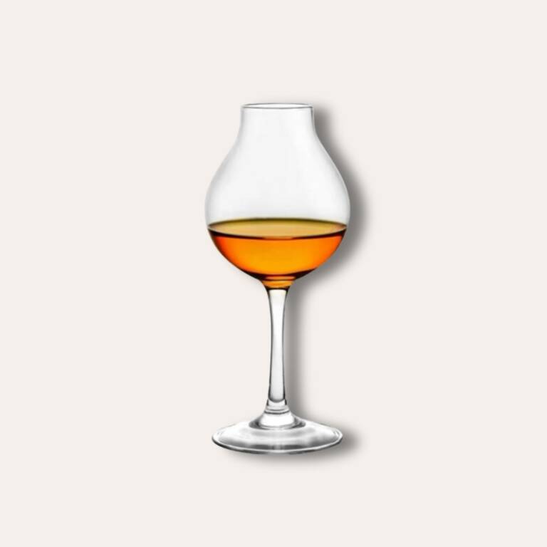 Verre à Whisky Tulipe En Cristal Transparent 150ml - Dégustation Spiritueux Avec Pied
