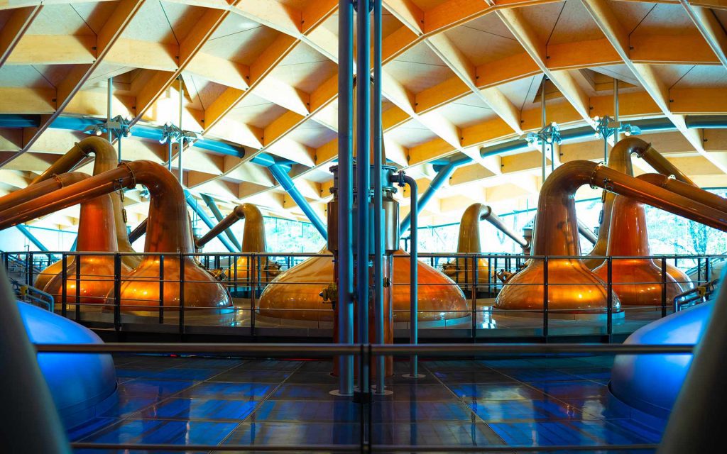 alambics pour la distillation du whisky