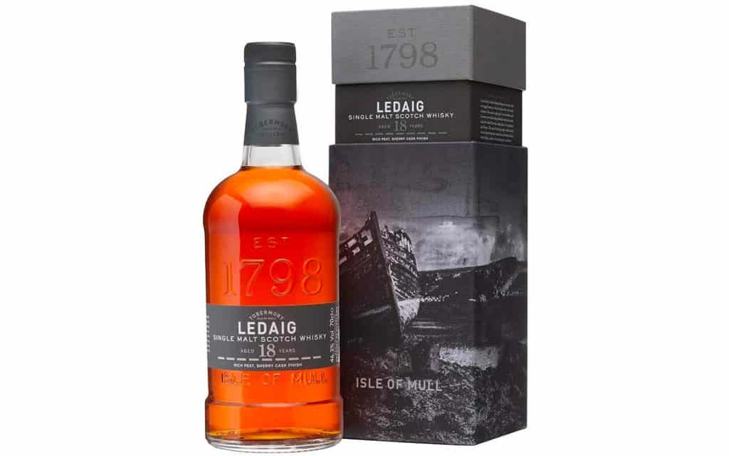 bouteille de whisky écossais tourbé Ledaig 18 ans