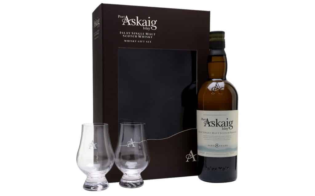 coffret whisky d'islay Askaig avec verres