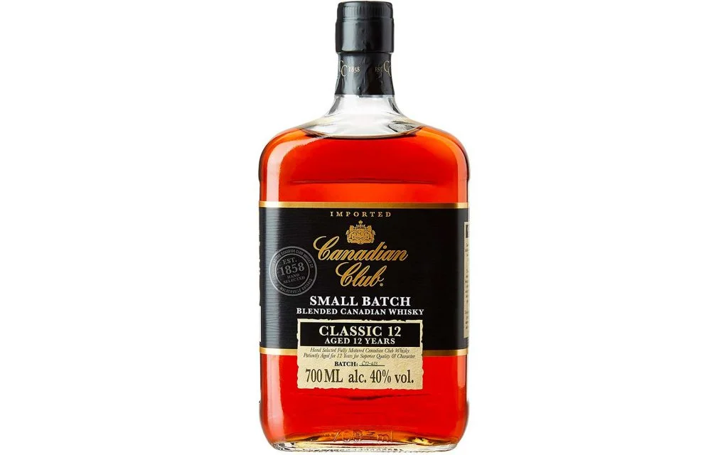 bouteille de whisky canadian club small batch 12 ans d'âge