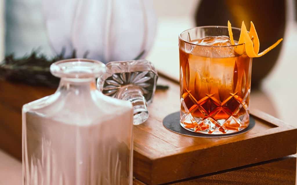 cocktail au bourbon old fashioned