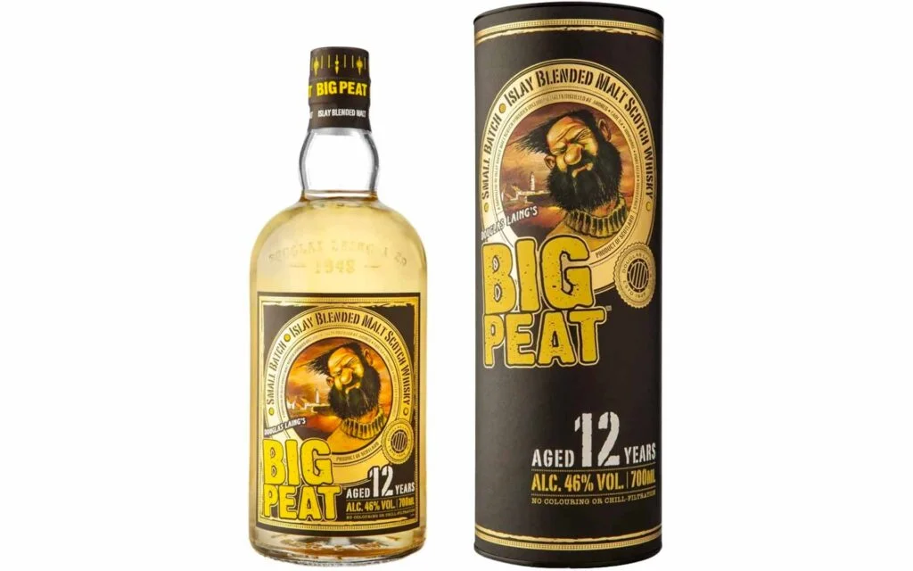 bouteille de whisky blended big peat 12 ans d'âge